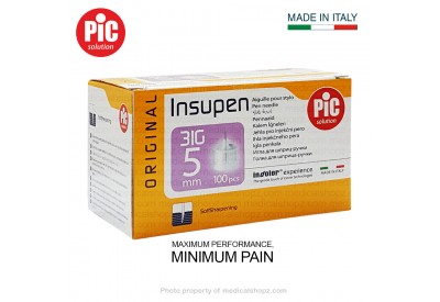 PIC Solution (Insupen) Insulin Pen Needles 5MM x 31G